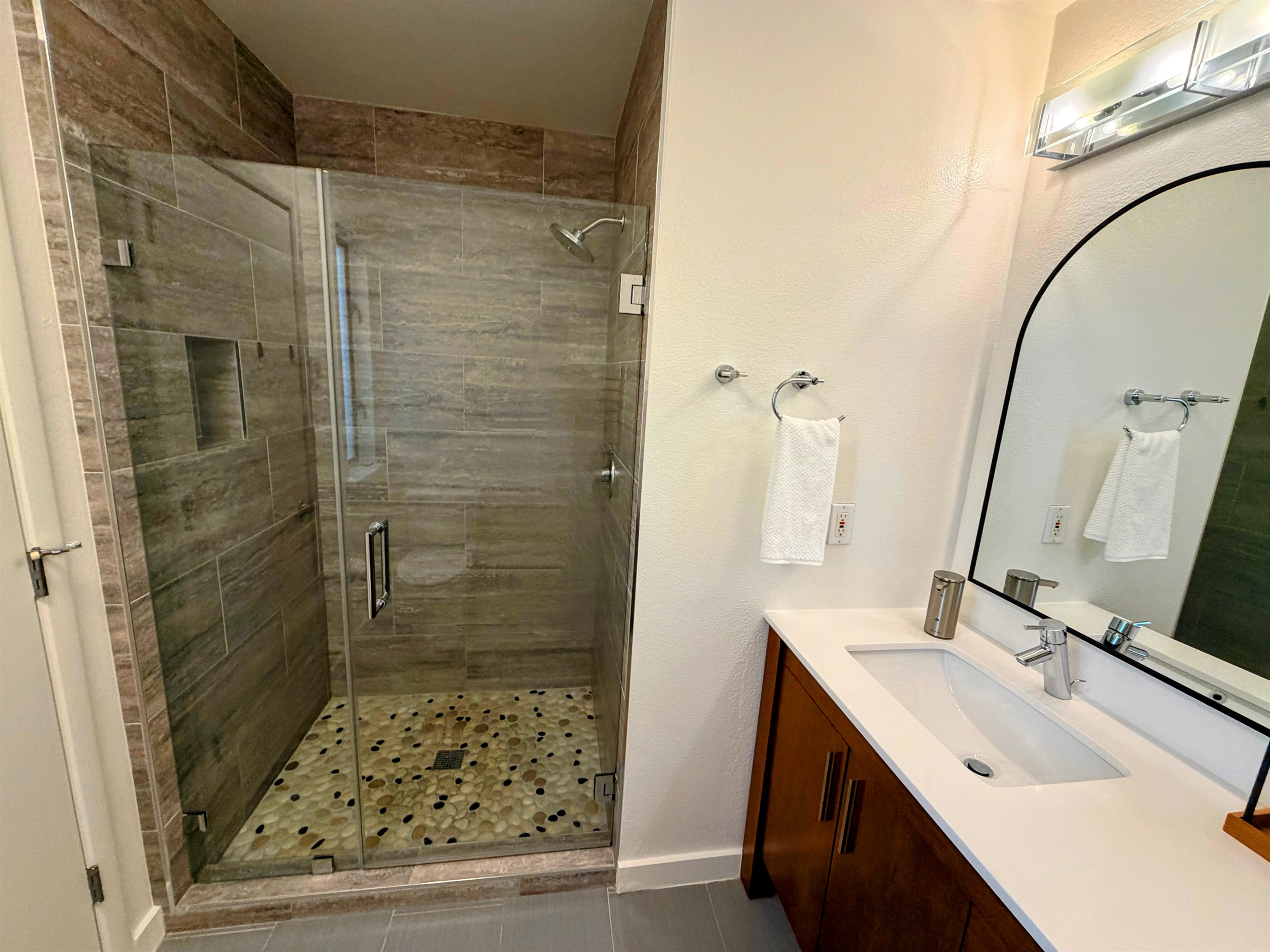 Shower in primary ensuite.