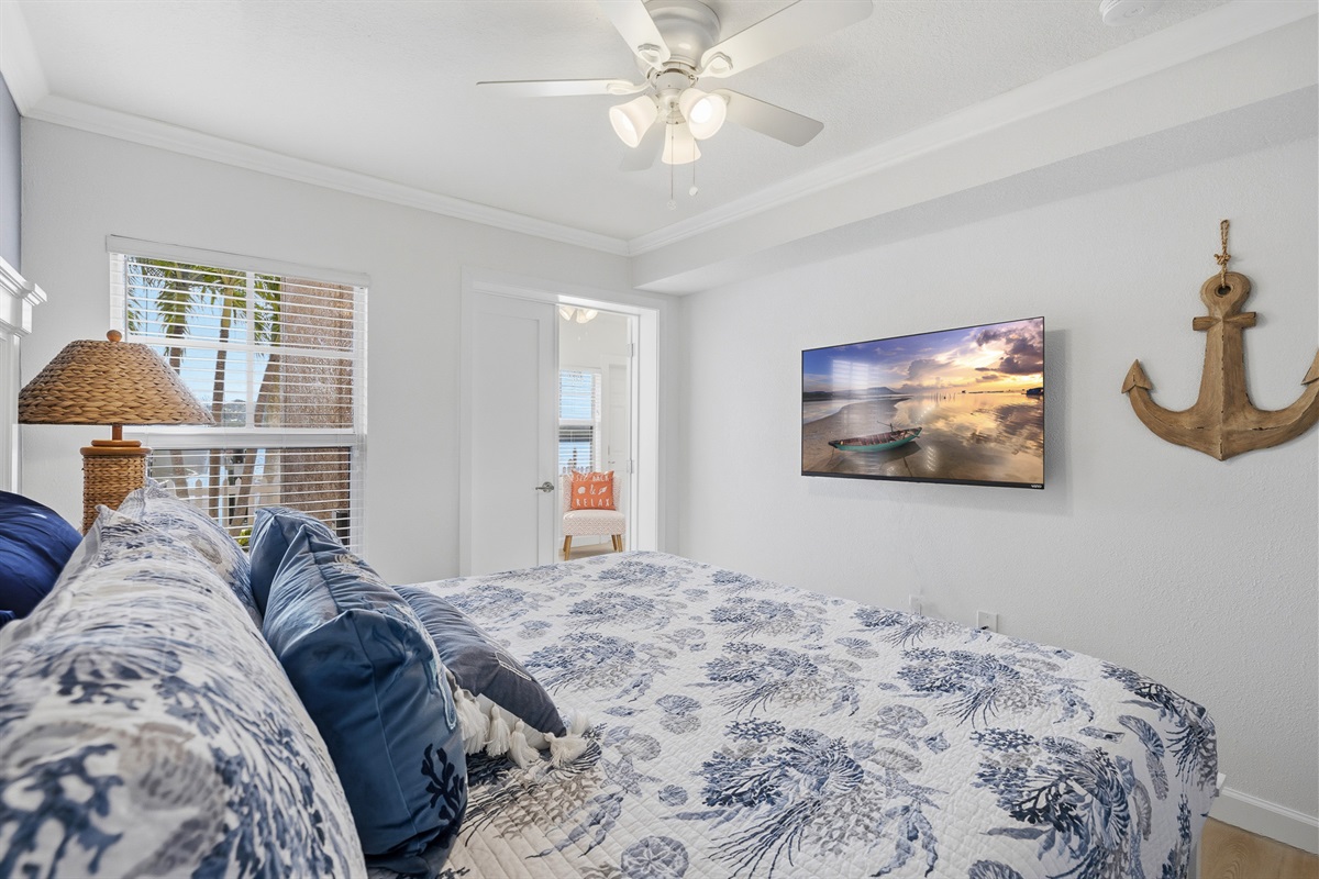 Primary bedroom with King Sized Bed