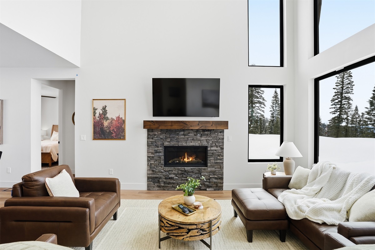 Sleek design, snowy views