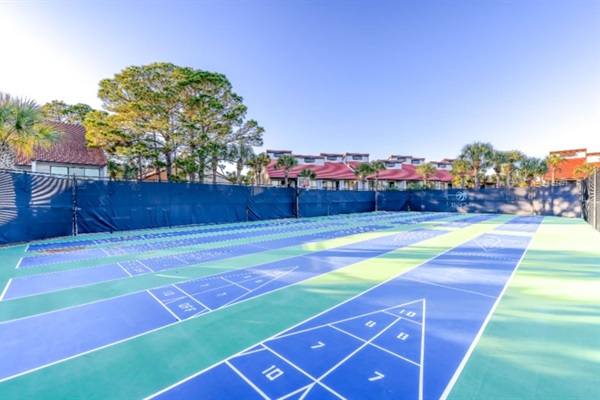 Shuffleboard courts
