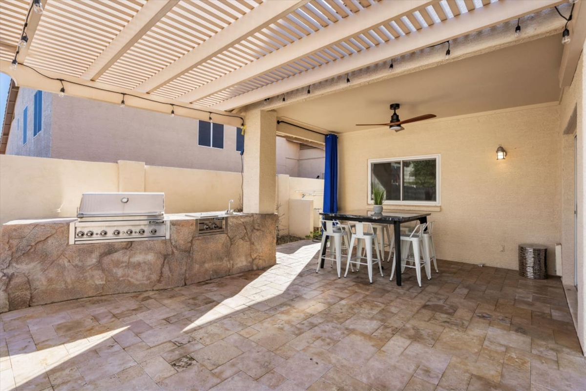 Outdoor grill and dining
