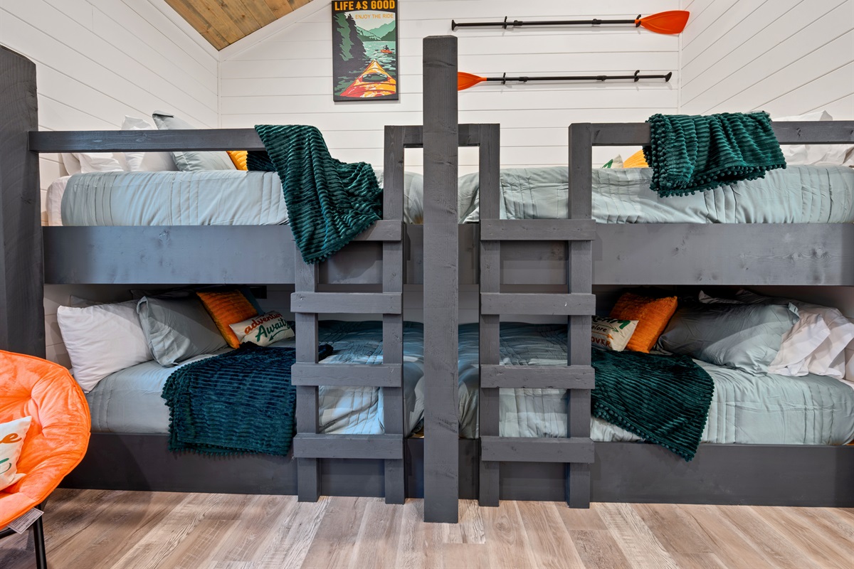Multiple built-in bunks create a fun and functional sleeping space that works perfectly for families, kids, or larger groups traveling together.