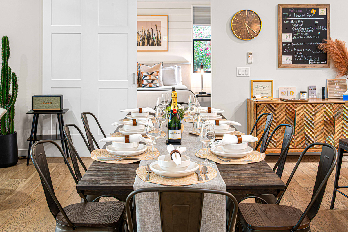 {Dining Room} Gather around the dining table for shared meals, celebrations and evenings together at home.