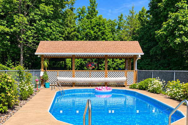 Heated in-ground pool