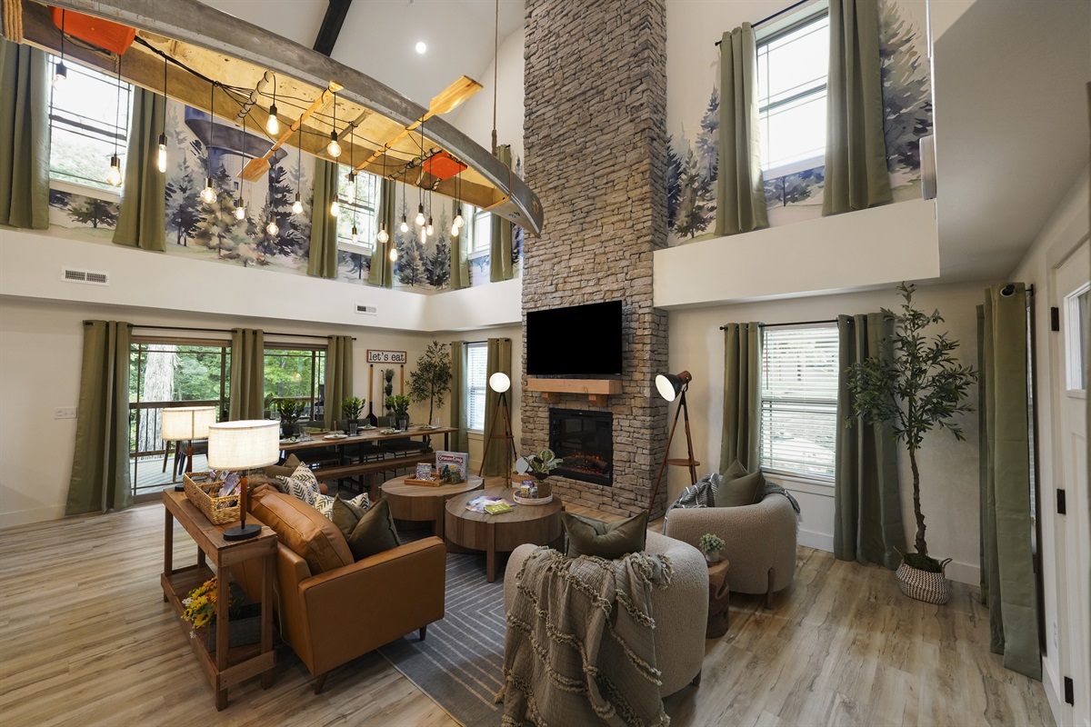 The breathtaking decor only gets better going up the stairs