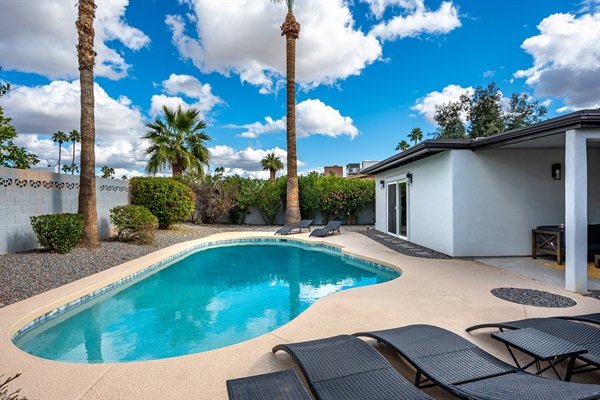 Relax on a lounge chair or take a leisurely dip.