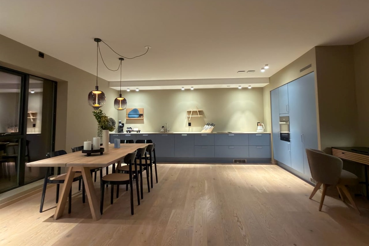 Kitchen and dining area