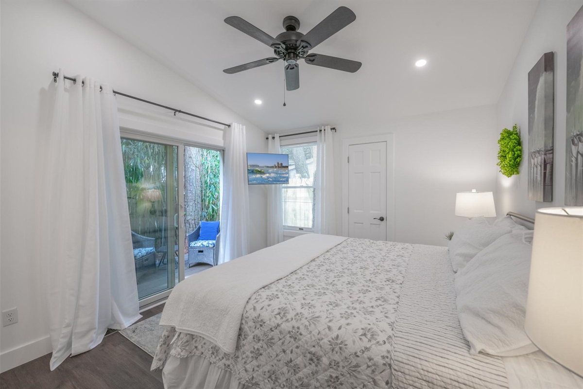 Primary ensuite 1 with private deck