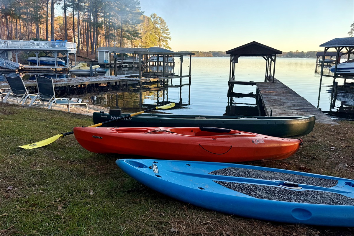 Roam around the cove in your pick of water craft!