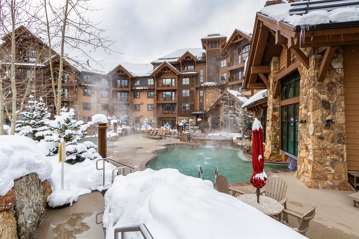 Outdoor heated pool