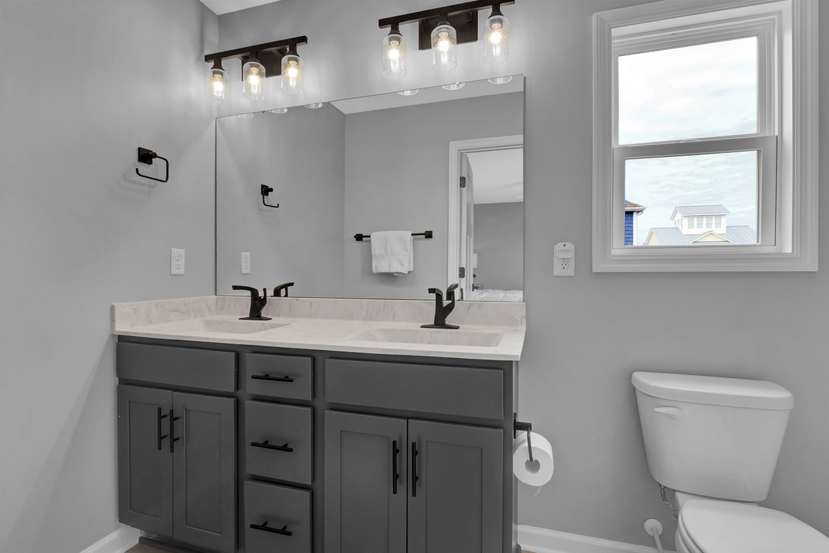 Enjoy ease and convenience with double sinks that make mornings simple and stress-free