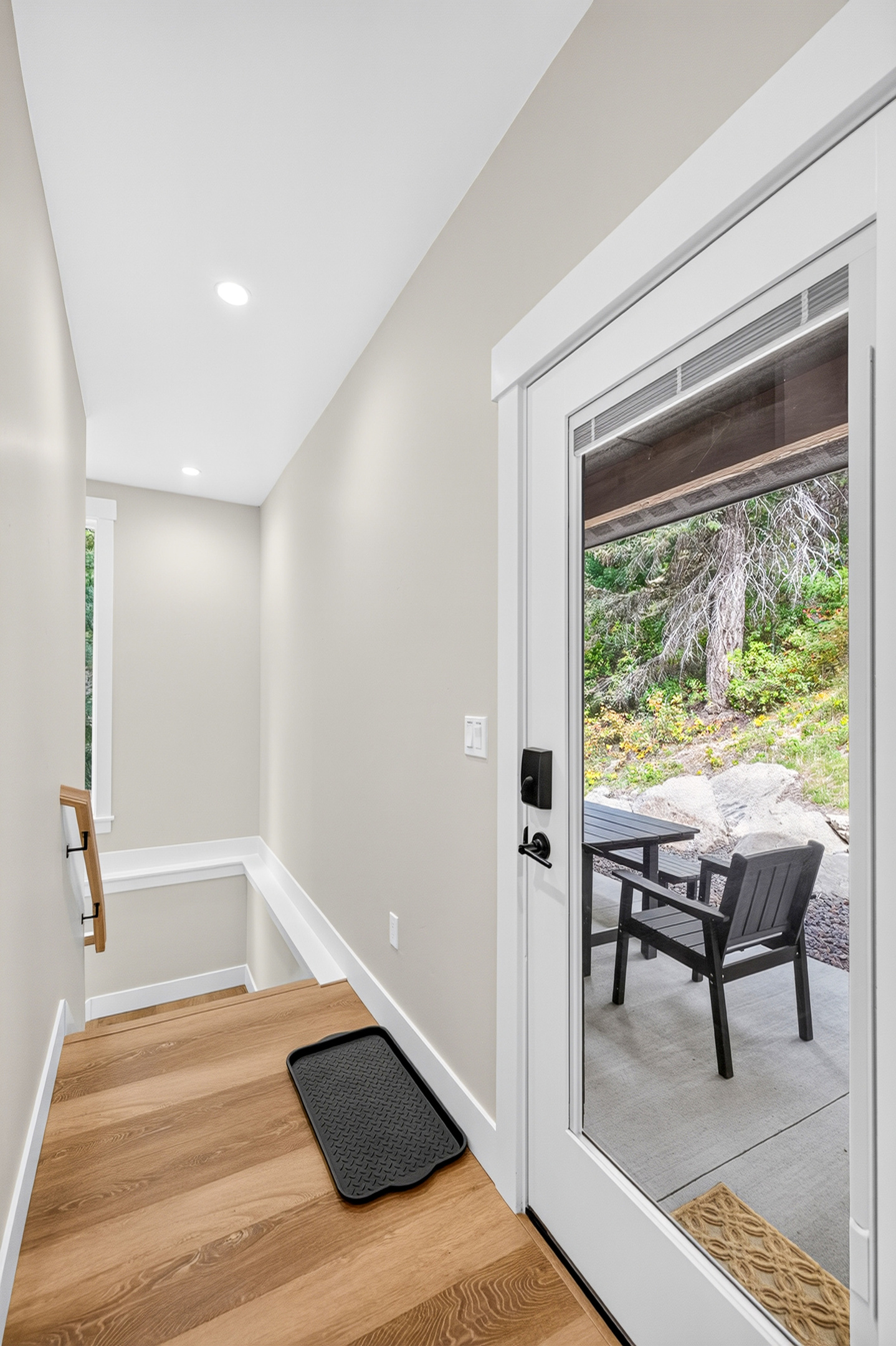 View of the back patio on the second floor