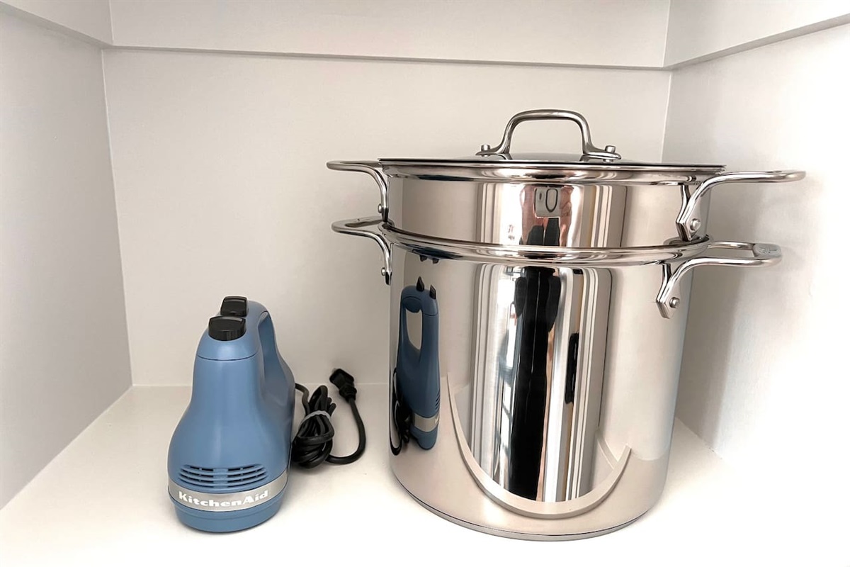 KitchenAid® 5-Speed Ultra Power™ Hand Mixer and All Clad stainless steel 8 qt stock pot