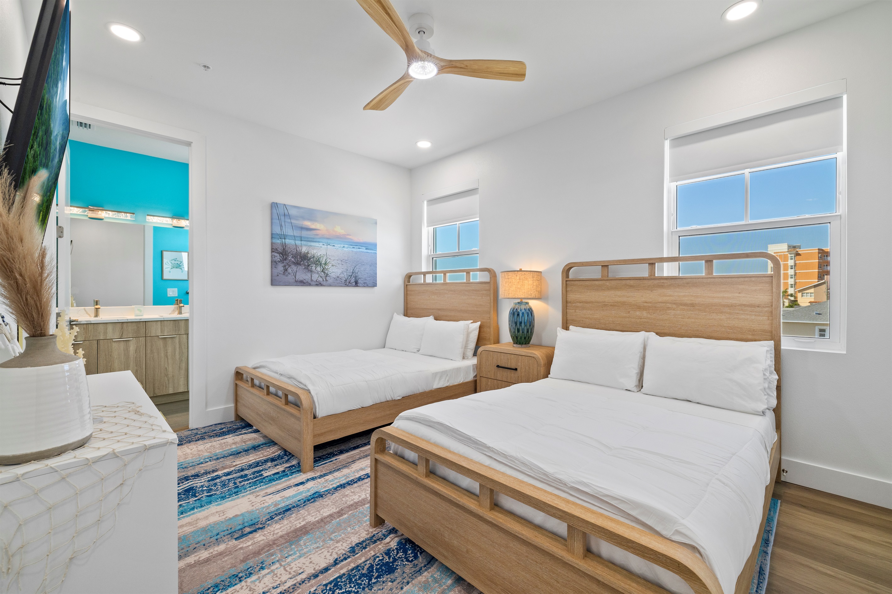 Beds can be converted to a king upon prior request