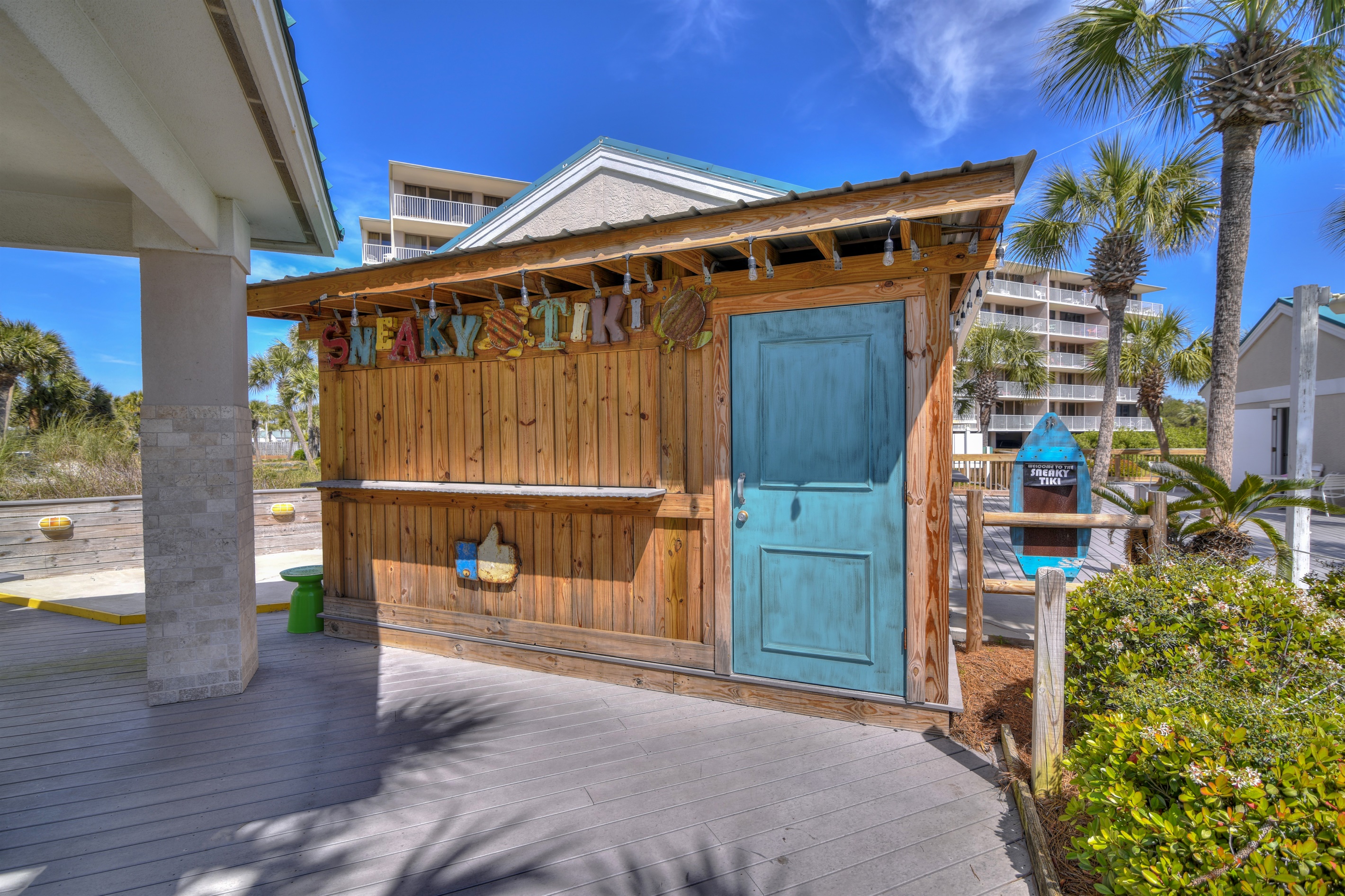 Sneaky Tiki located adjacent to pool #1