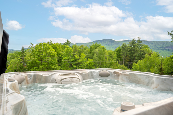 Melt your stress away in our inviting hot tub!