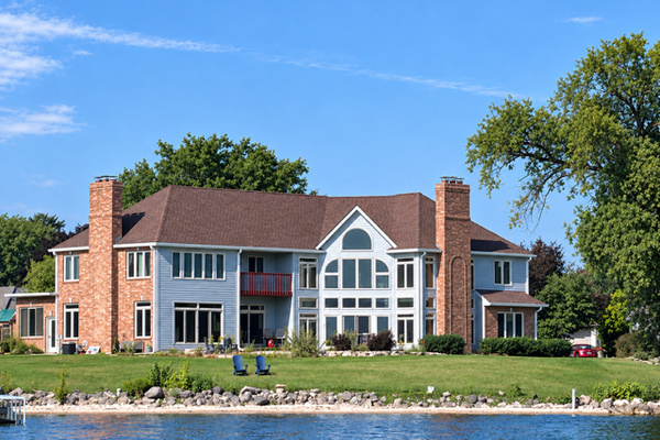 House view from Lake Winnebago