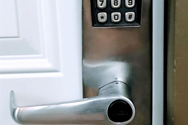 Self Check-In Keypad  & Unique Access codes ensure secure & flexible guest access. Our property is equipped with a Kaba Keypad Lock and unique door codes are generated for each and every guest stay. 