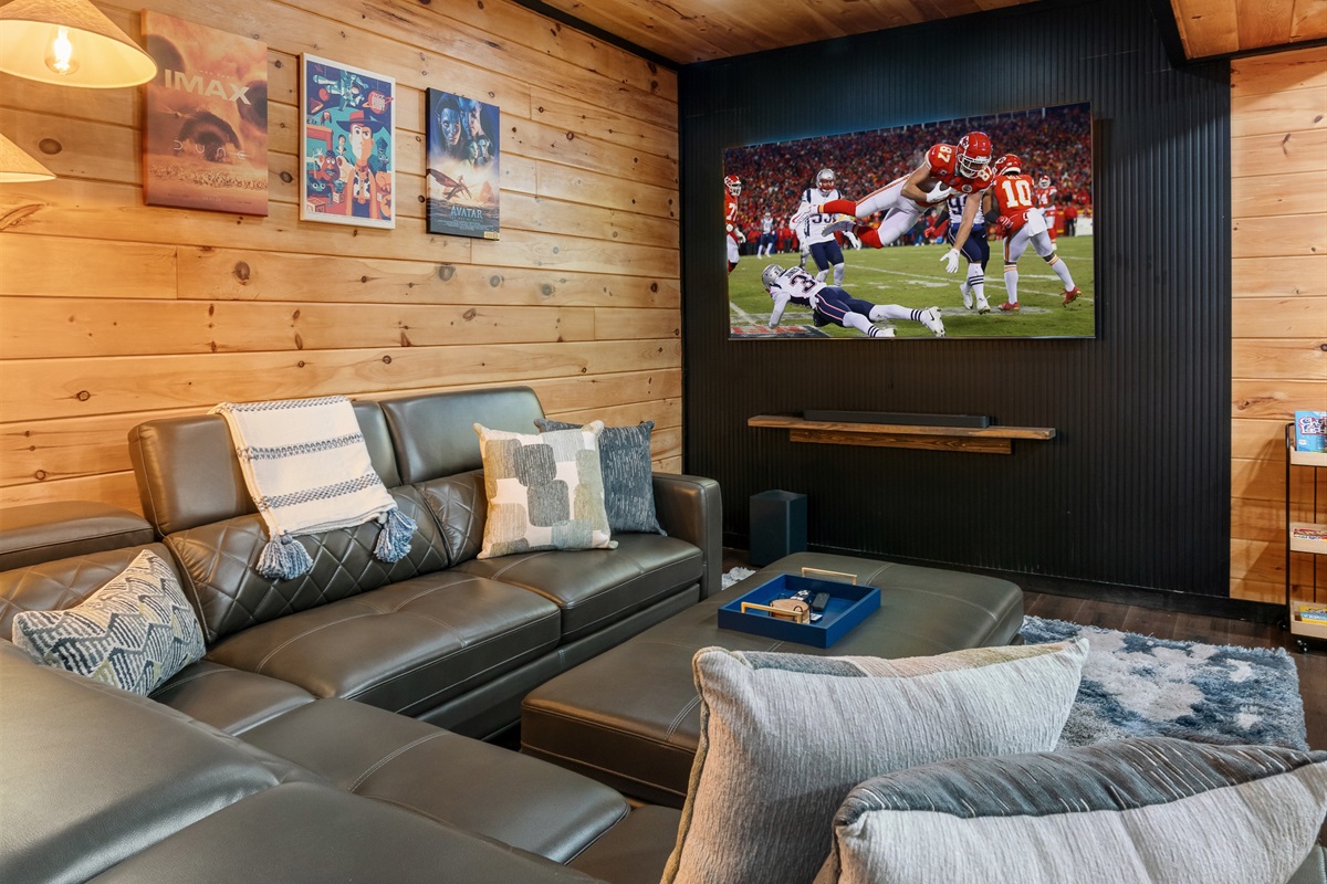 Large Smart TV in Lower Level to catch up on all things Entertainment