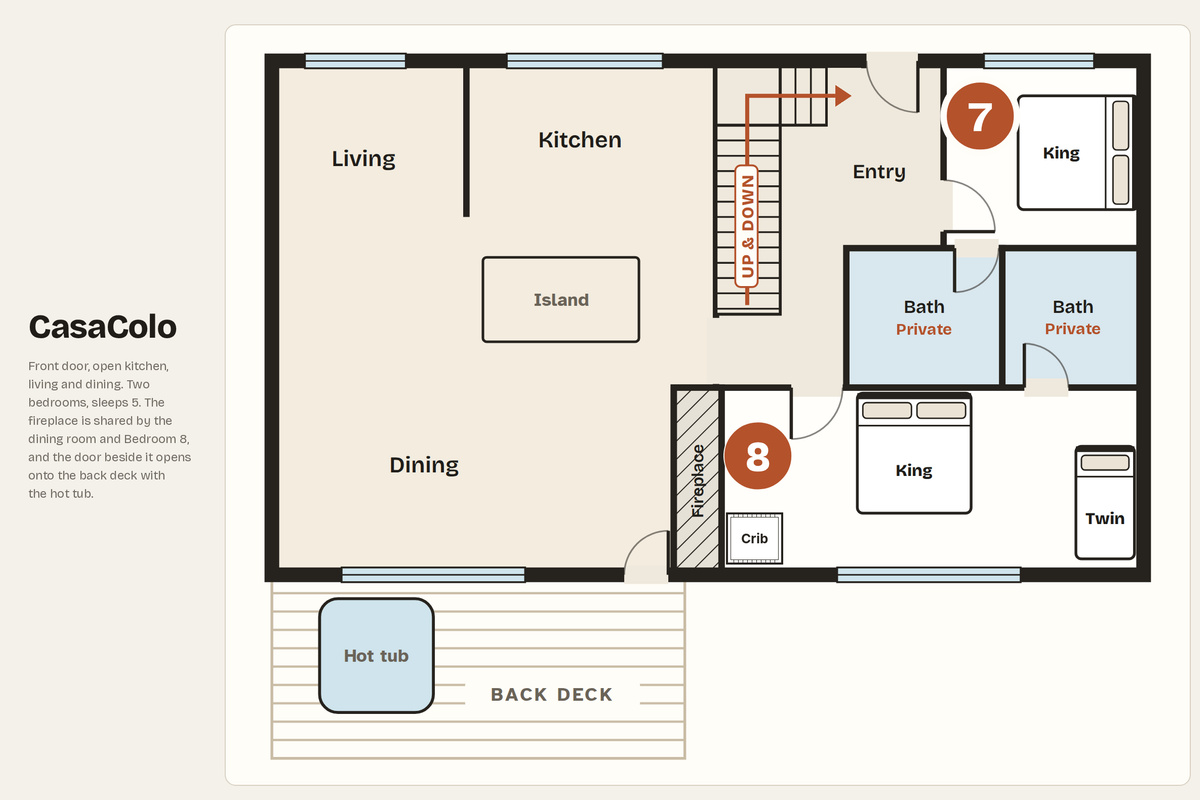Main level floor plan
