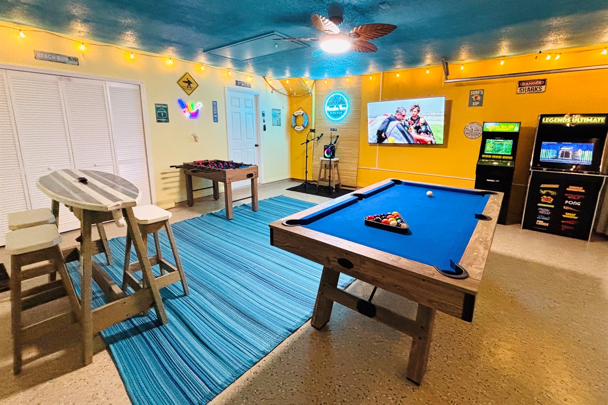 Surf Shack Game Room- fun for the whole family!
