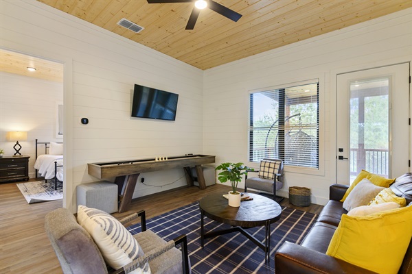 Plenty of seating upstairs