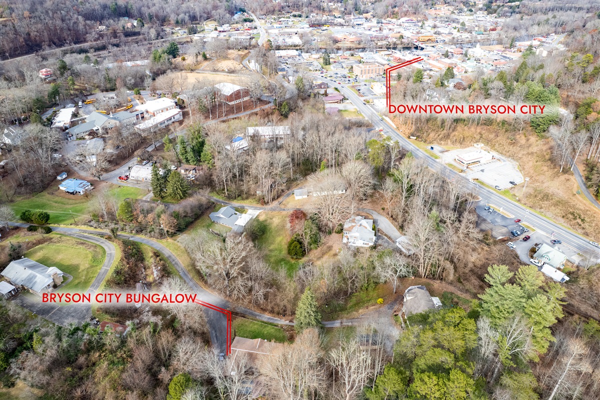 So close to downtown Bryson City, the Great Smoky Mountain RR, and Deep Creek!