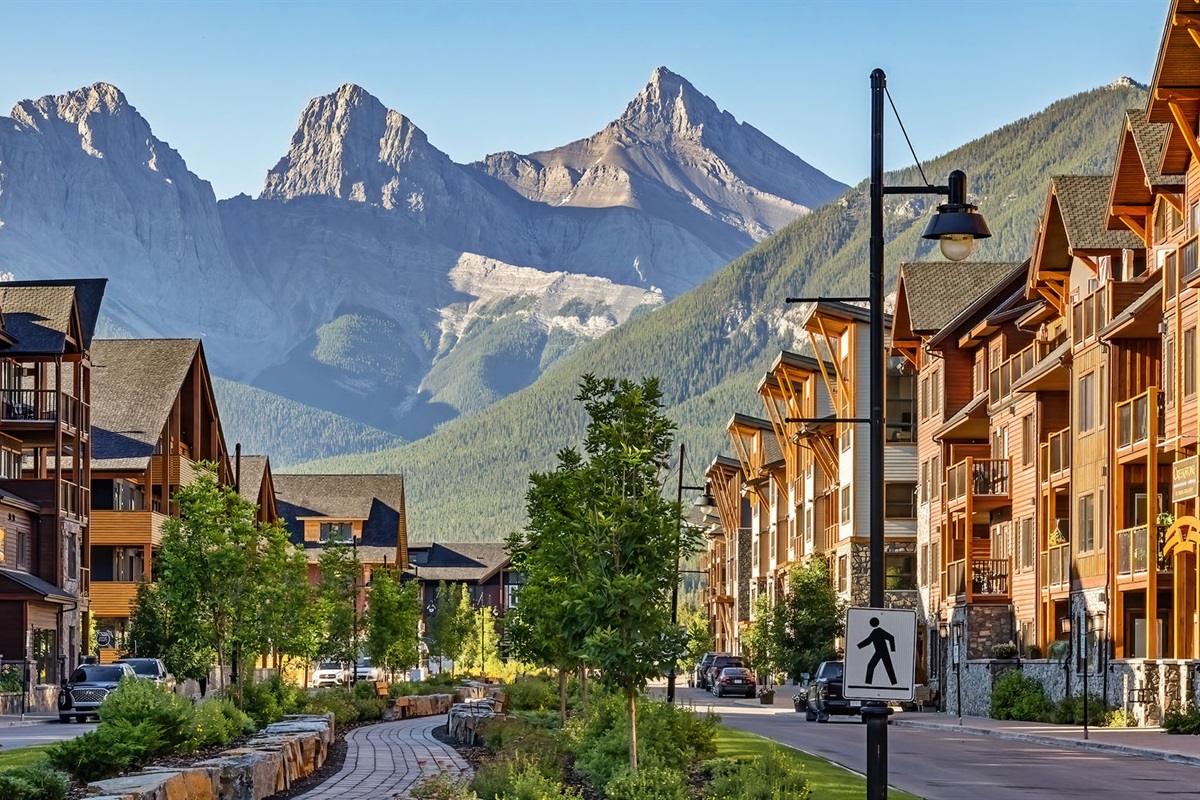 Spring Creek Drive - looking towards the Three Sisters