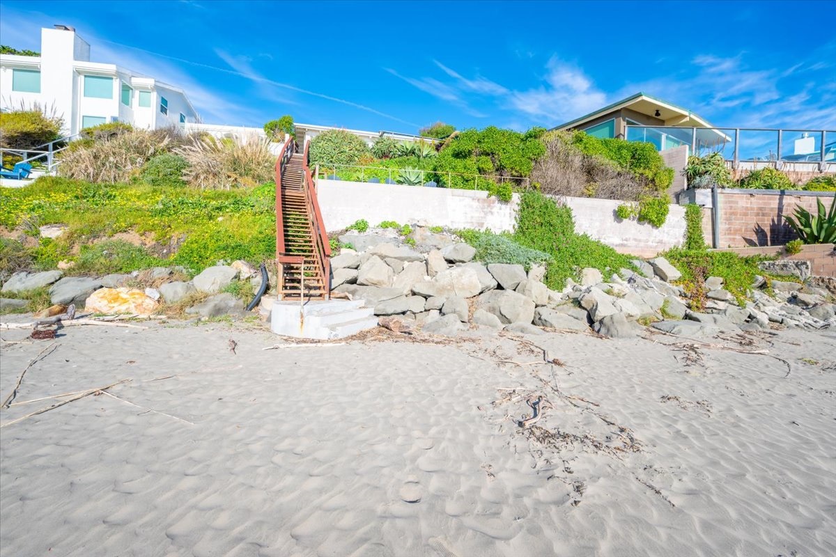 View of home from beach