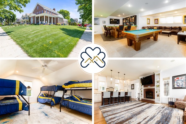 The Irish Grand | 4BR Home | 0.5 Mi to Campus | Sleeps 20