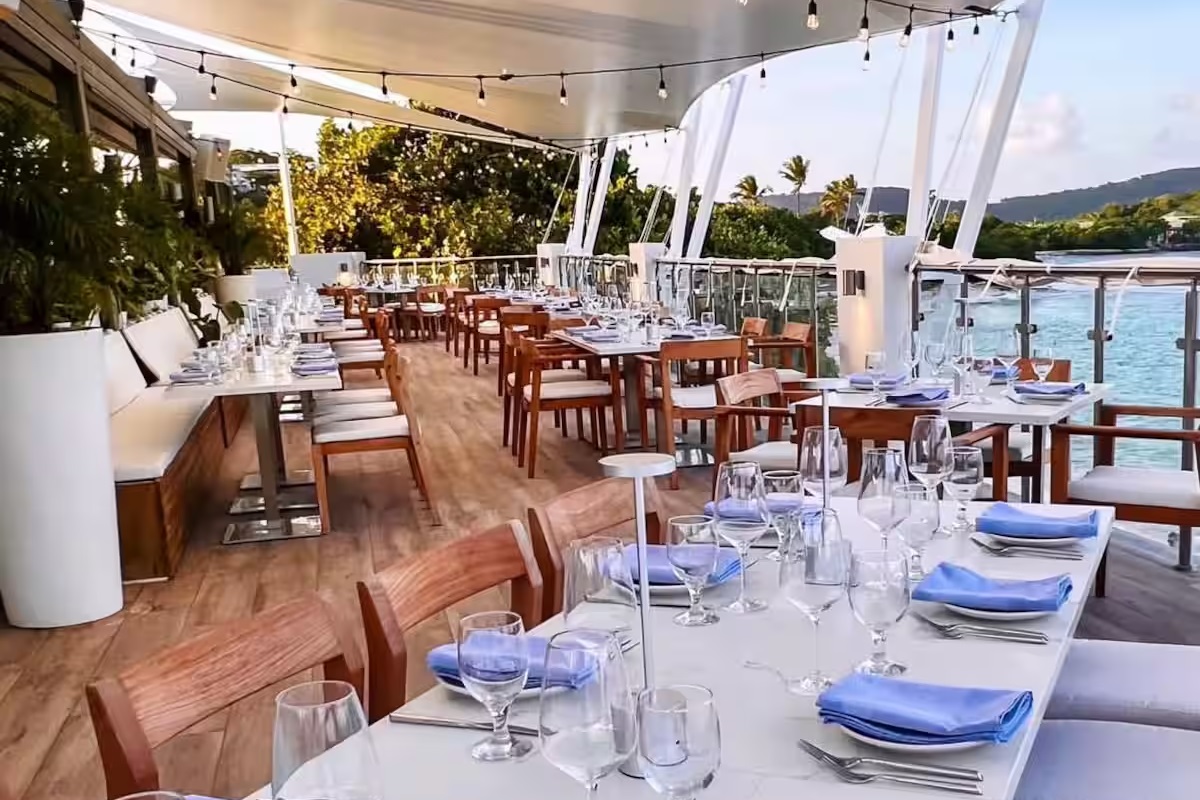 Great, upscale, beach front restaurant called Sea Salt right on Sapphire Beach