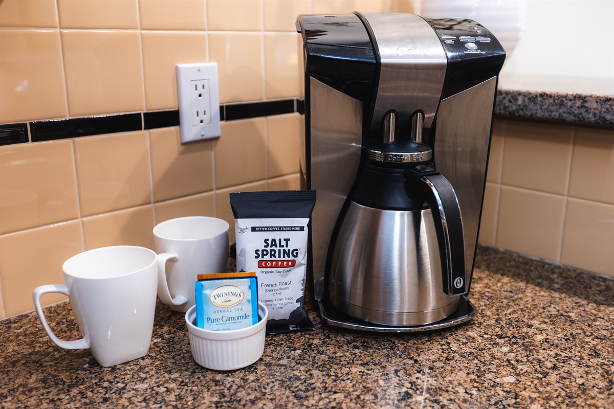 Tea and coffee to get you started.