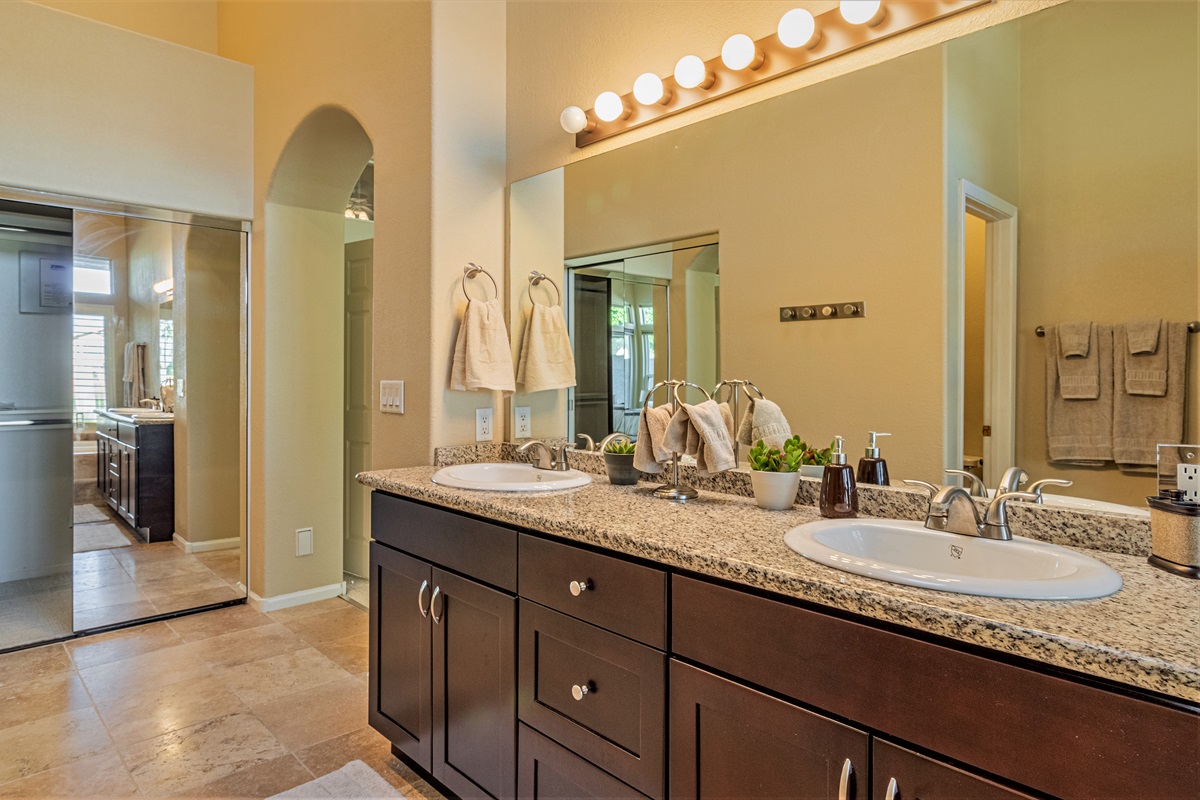 Master Ensuite dual lavatories