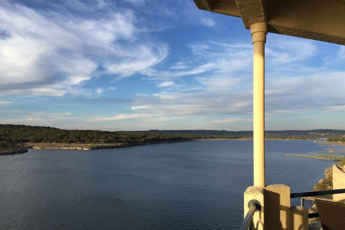 View of Lake Travis from Balcony (North)