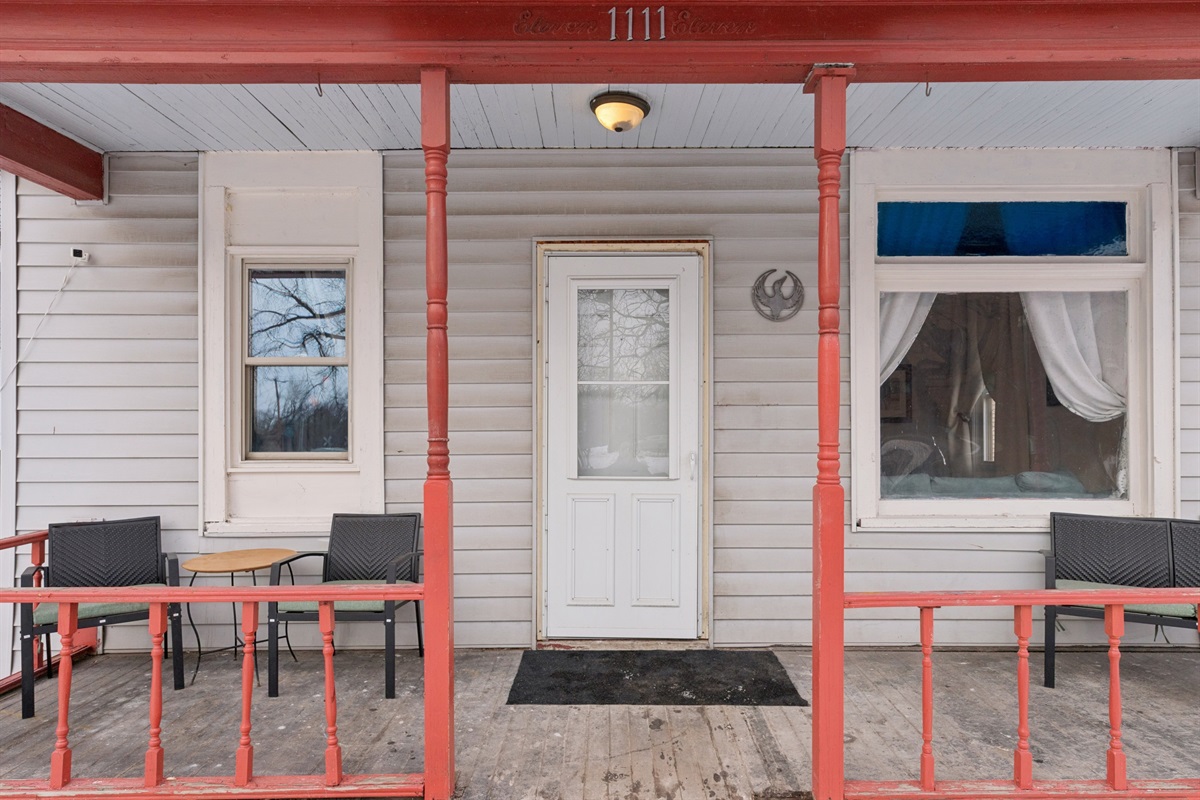 Enjoy overlooking the quiet Como Place or the daily trains while sipping your morning coffee.