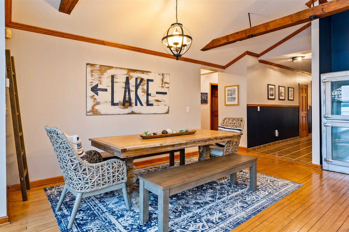 Rustic dining table that seats 6-8