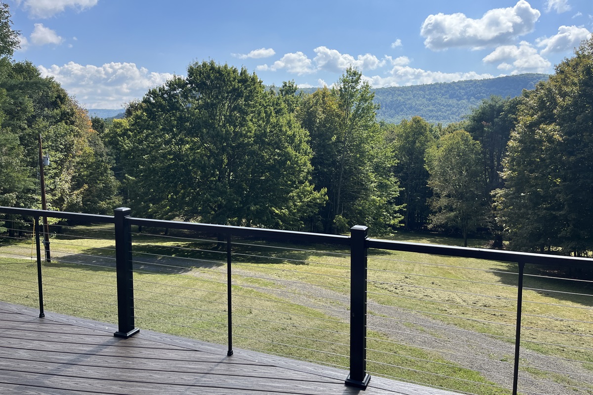 View from the nearly 800sq ft deck