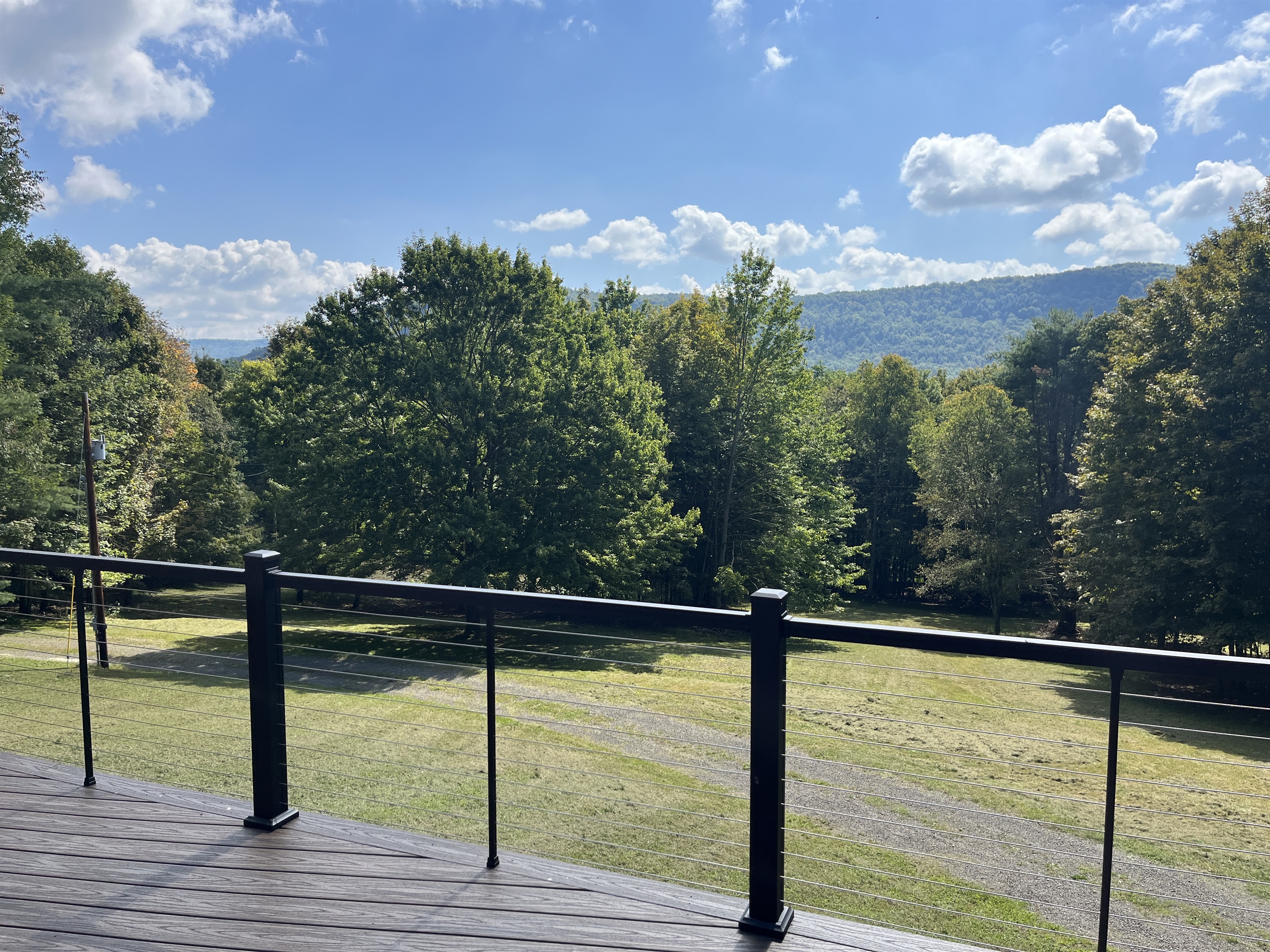 View from the nearly 800sq ft deck