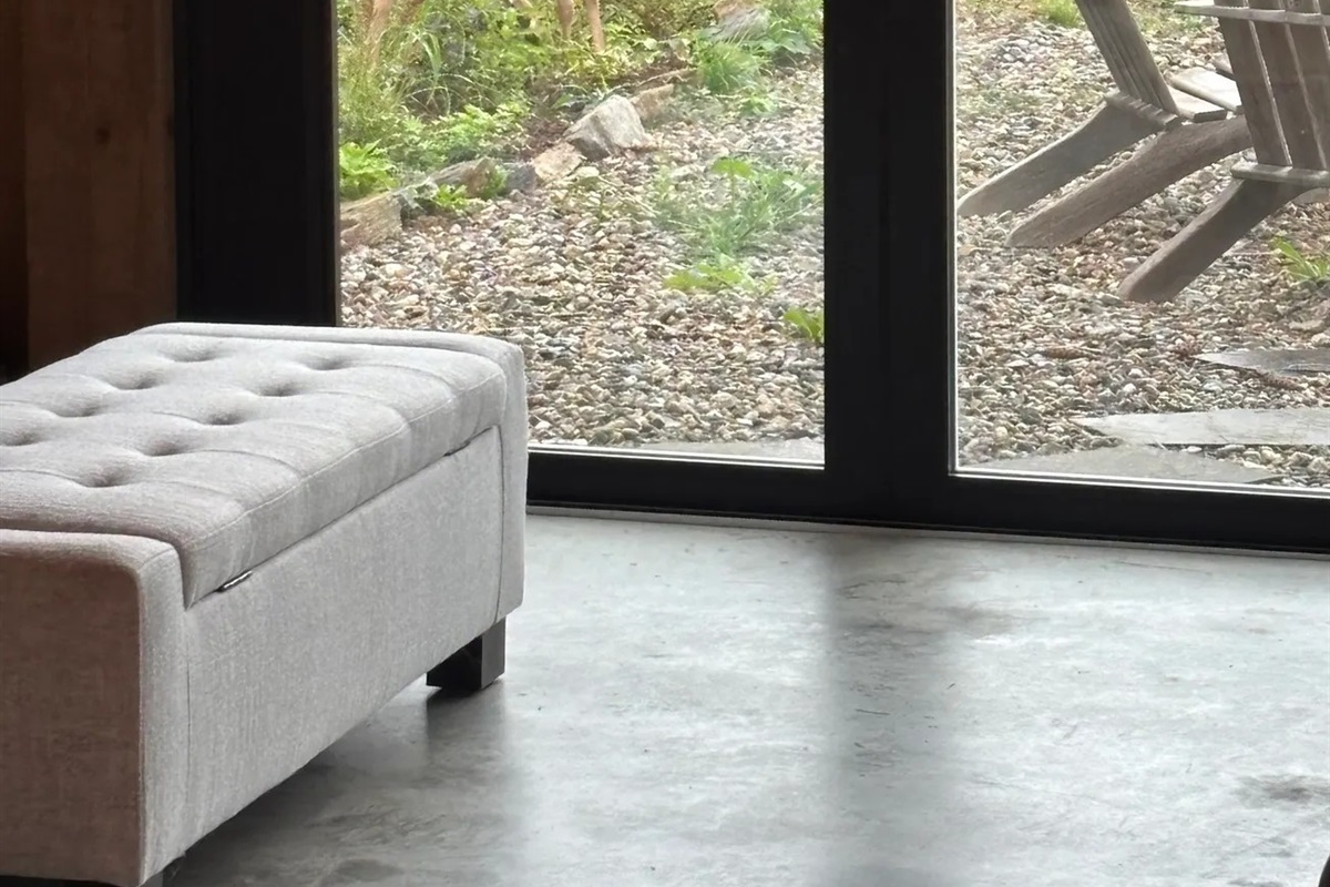 Checking out the Bunkhouse....yup it's that cool. Views of deer grazing in the field behind the Bunkhouse is common after the sunsets...But this little guy took it a step closer. 