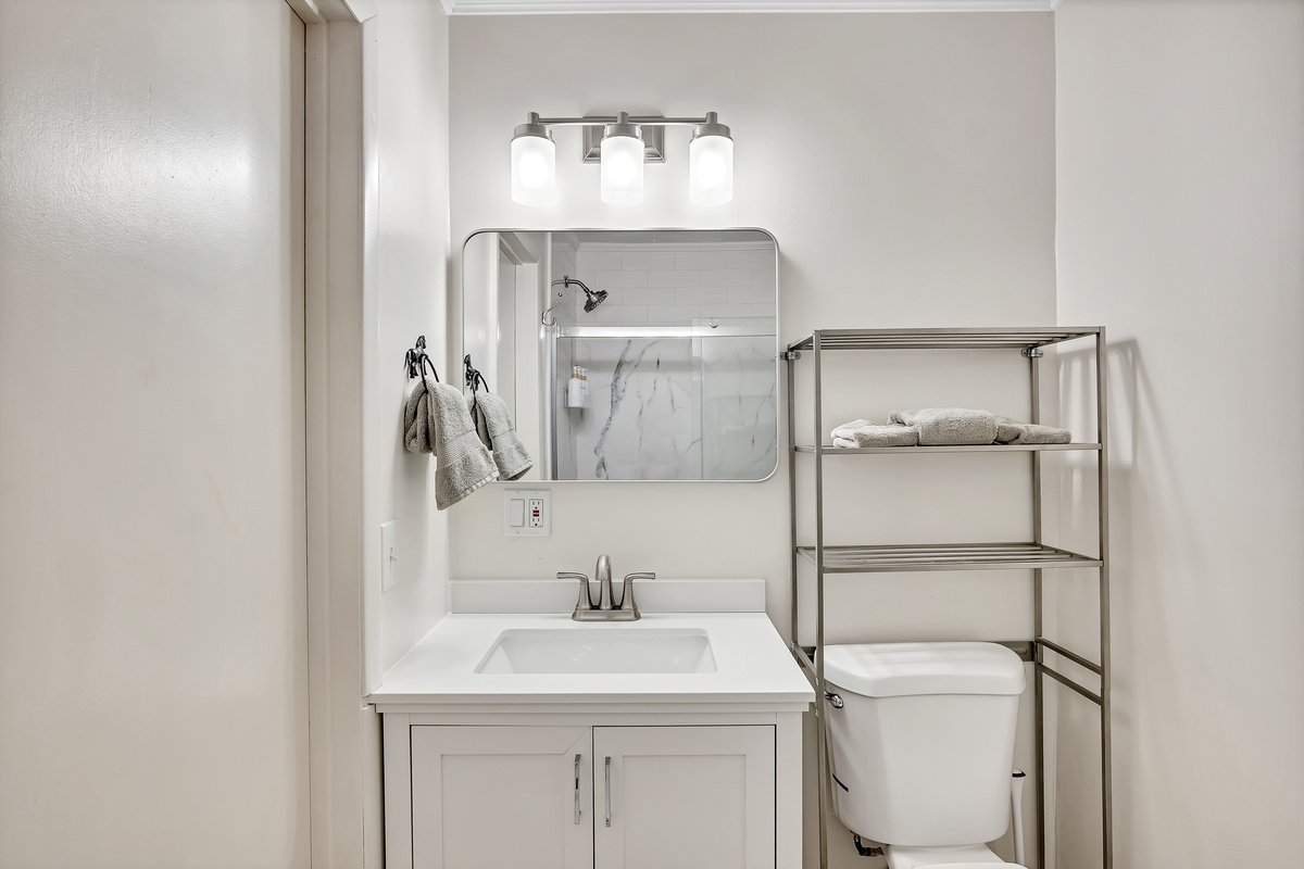 Bathroom #2 – Vanity & Storage Rack
