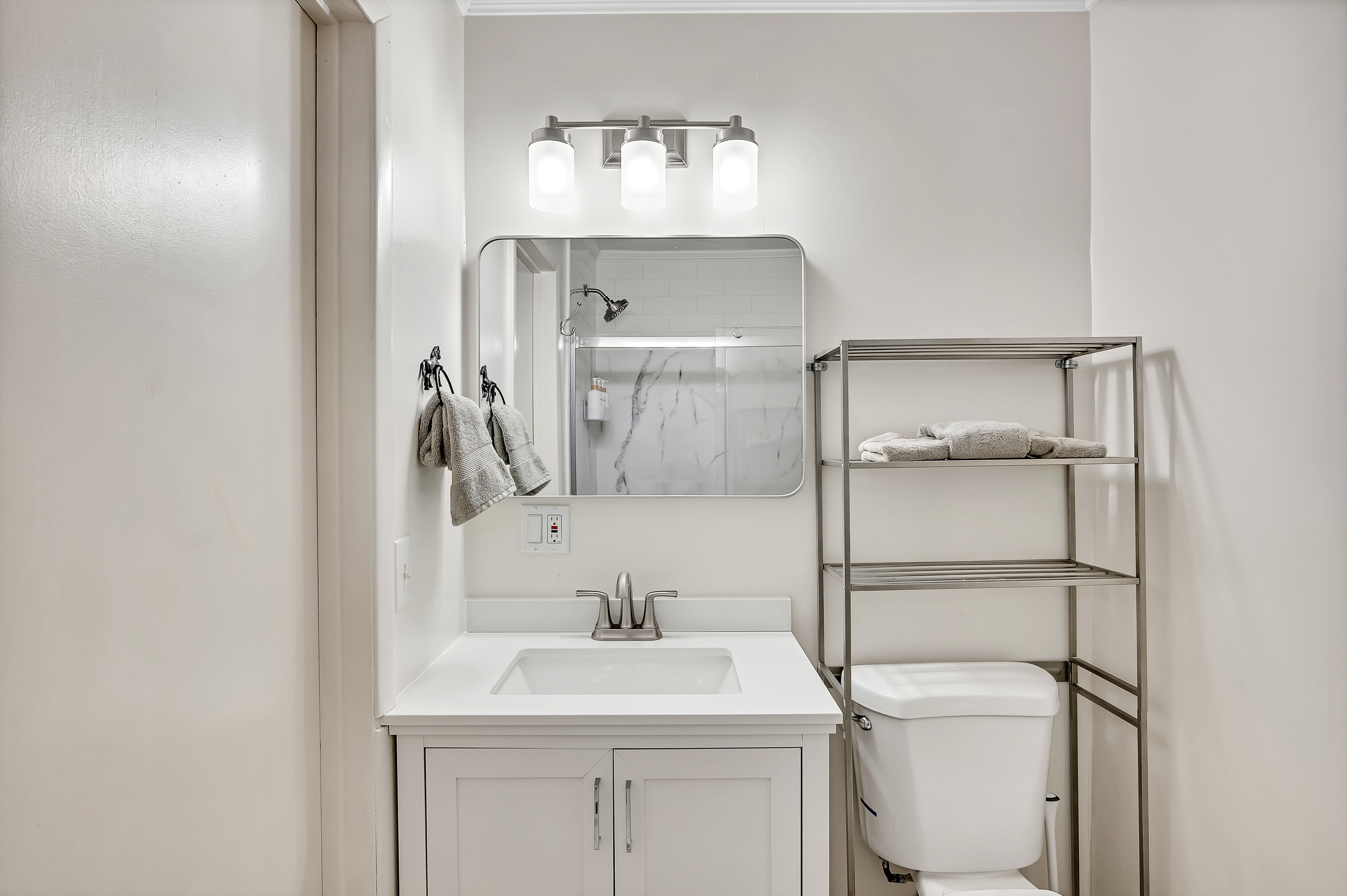 Bathroom #2 – Vanity & Storage Rack