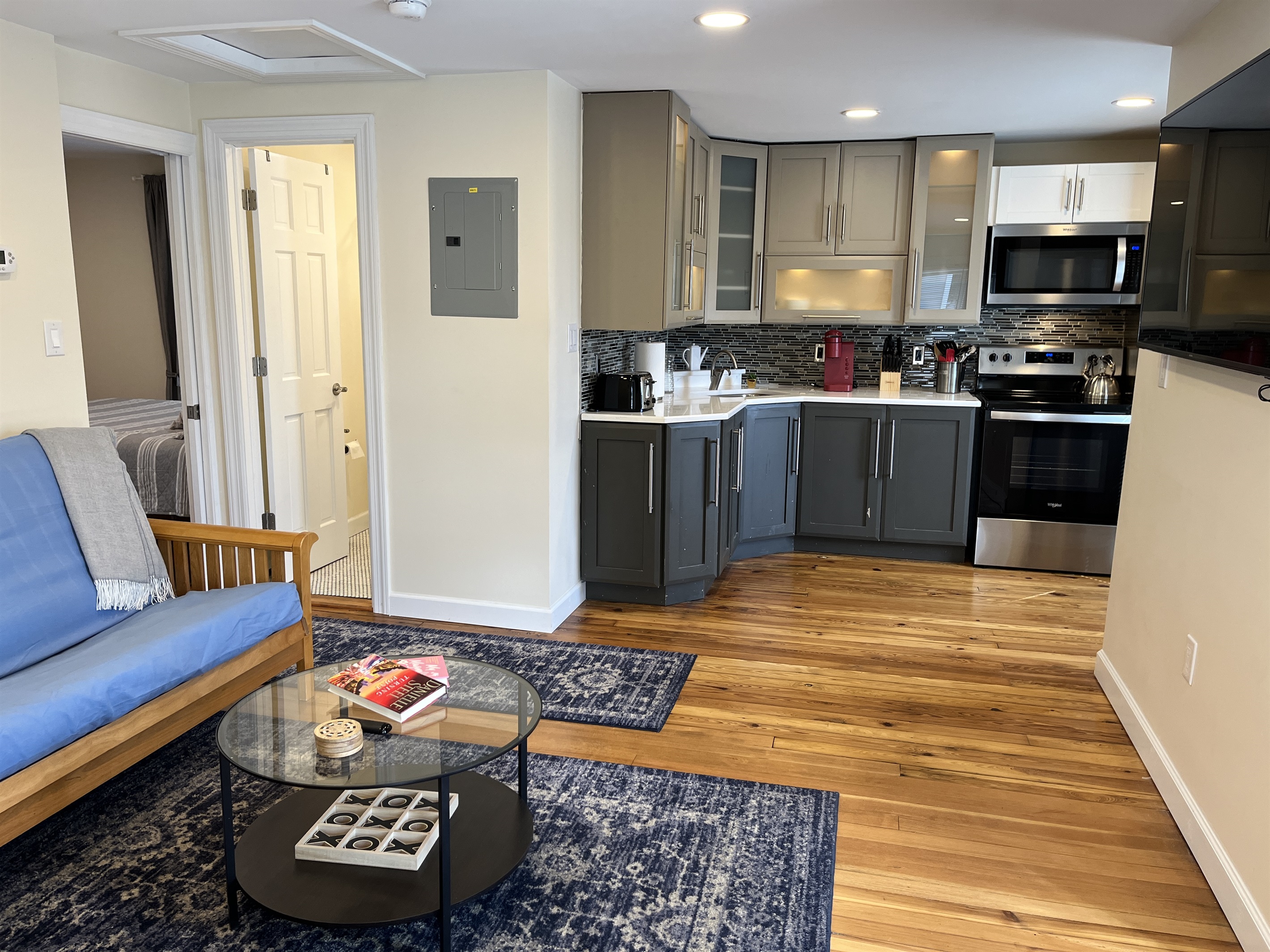 Open concept living area and kitchen