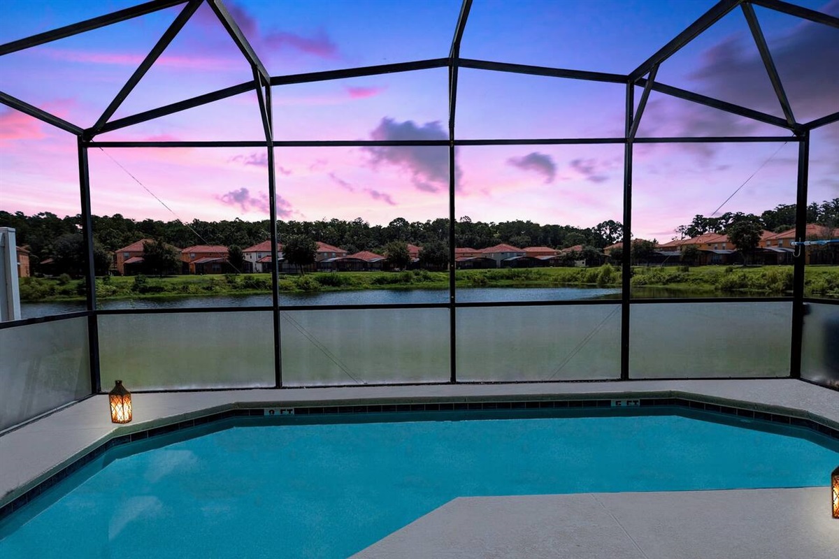Beautiful views from your private pool