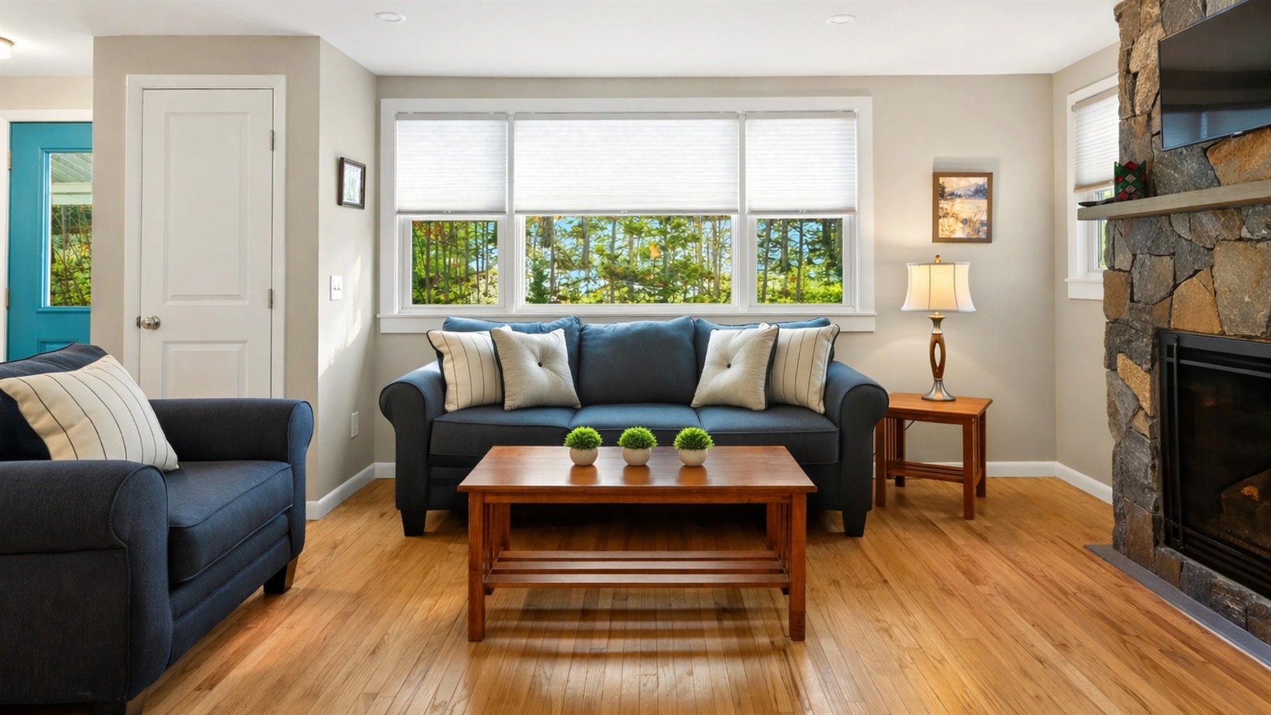 Cozy living room main floor