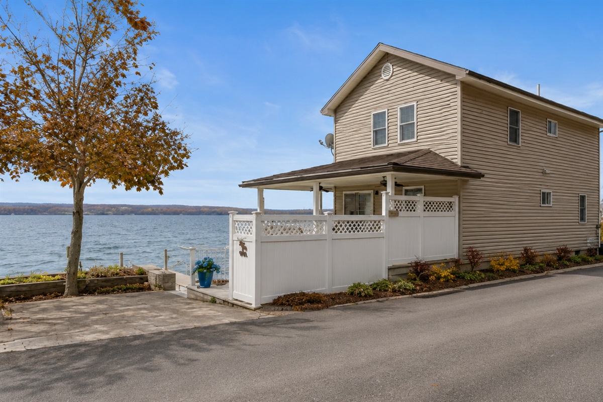 View of the home from the parking area