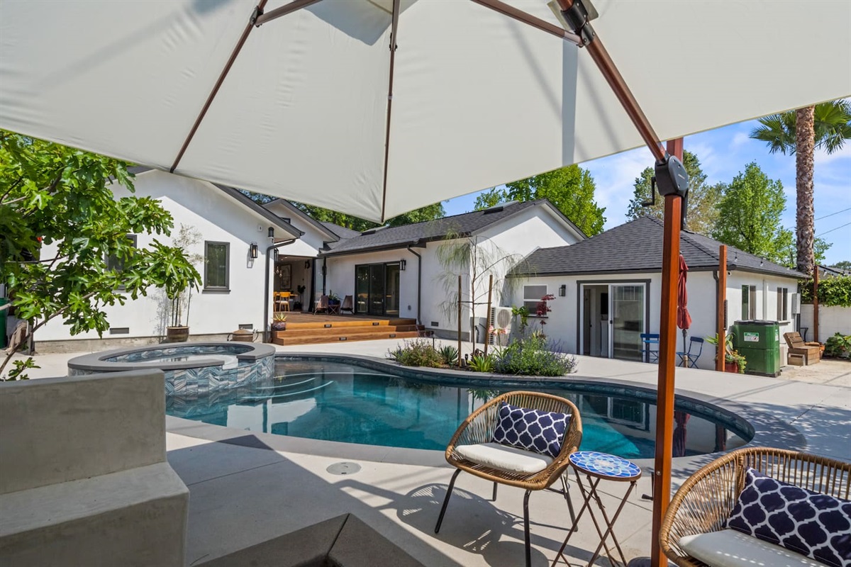 Stylish designed backyard with an inviting vibe.