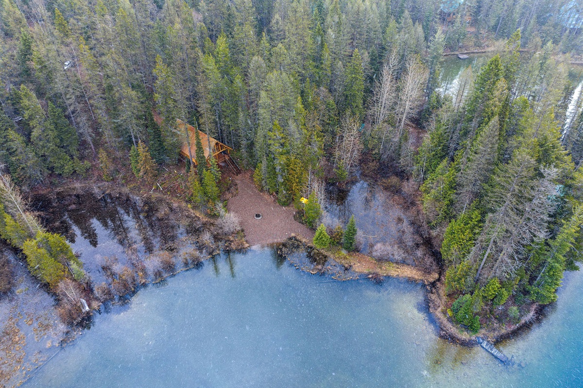 The Grizzly Den Drone Lot View