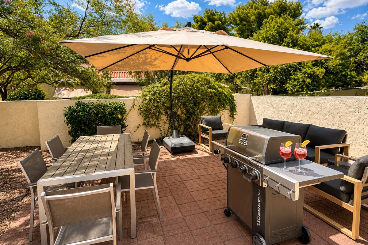 Backyard Dining and Living Room