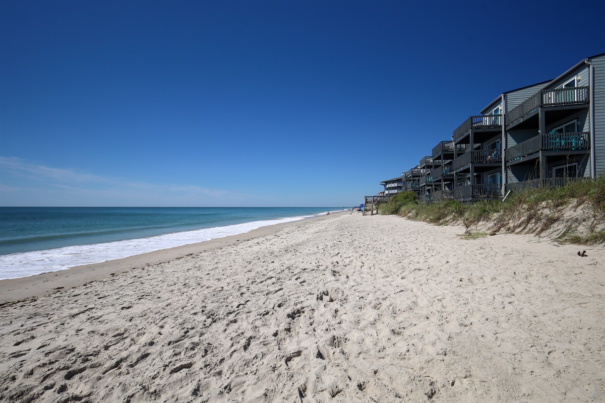 On the beach (looking south)
