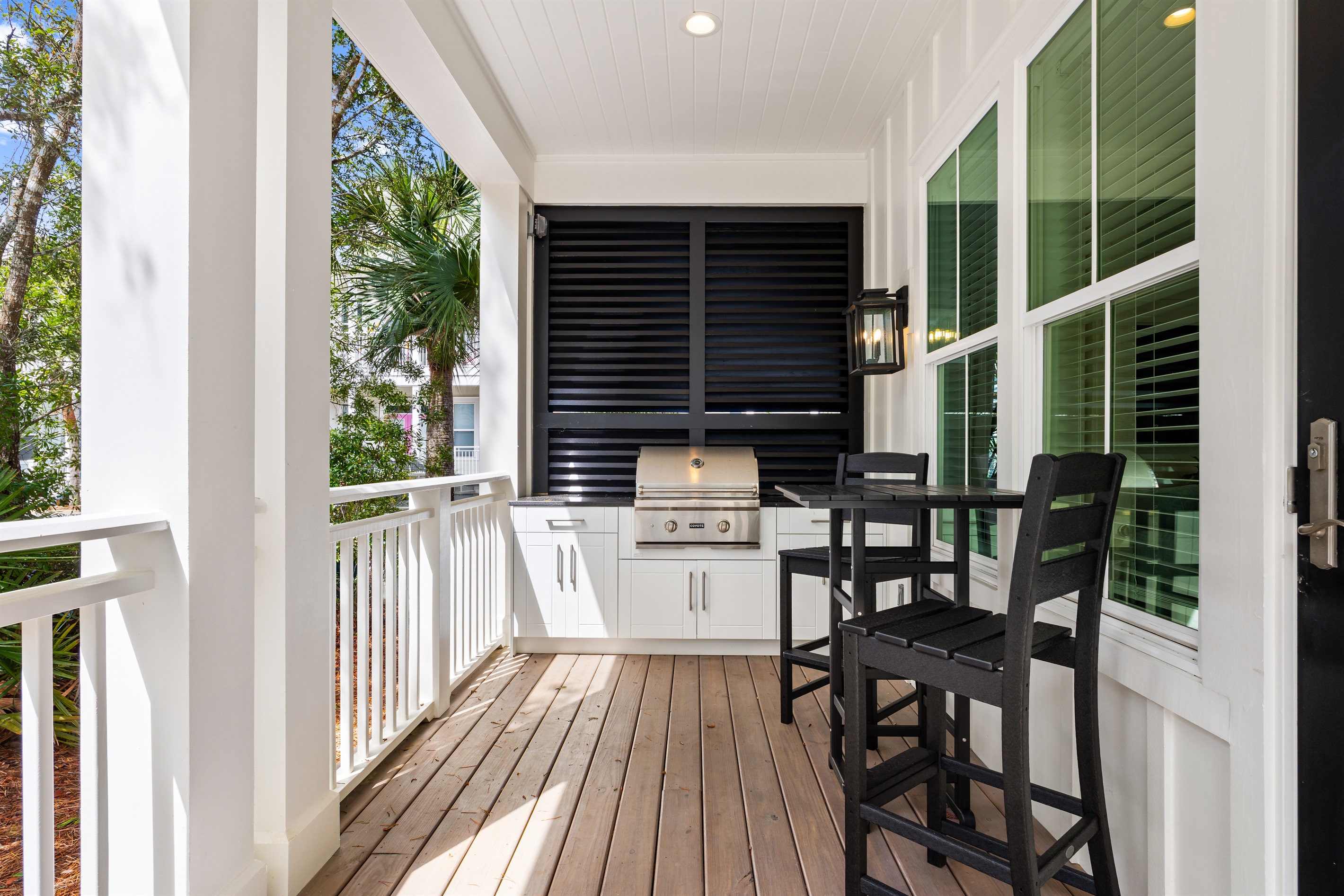 Fire up the grill, share a meal, and enjoy another beautiful evening at the beach. Hank loved good food and good company, and this porch is perfect for both
